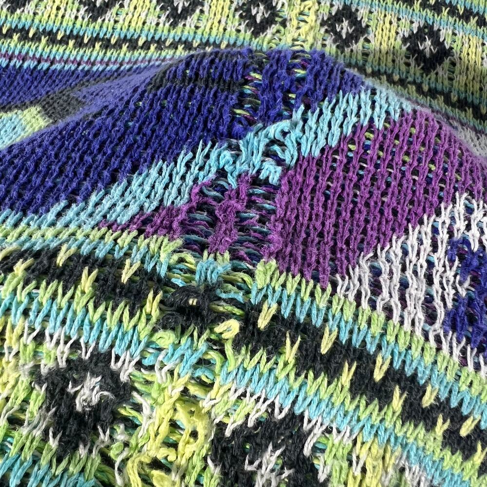 Vintage Unionbay Aztec Geometric Sweater XL Ramie Cotton - Picture 8 of 8
